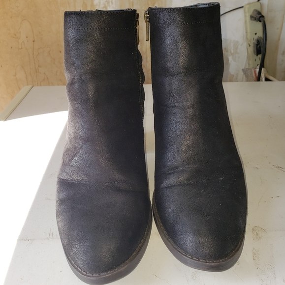 Black Suede Booties - Picture 2 of 4